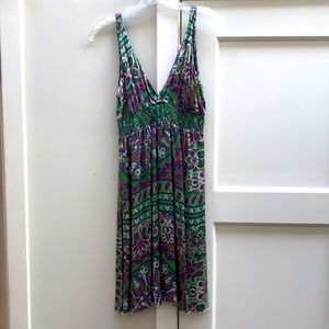 Alice and Trixie Silk V-neck dress. Size S